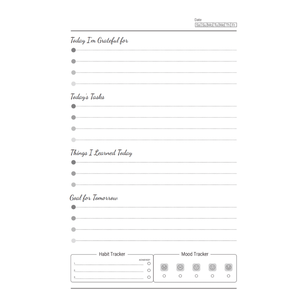 The guided daily page