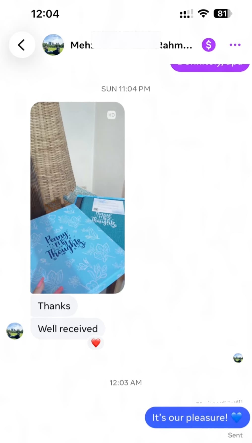 Customer: quality and packaging are top-notch